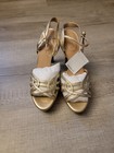 GEOX Gold High Heels Size US 10 Heels Luxury Womens Shoes — photo 4