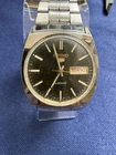 Vintage Seiko 5 Automatic 6309-848A Black Dial Mens Watch Working