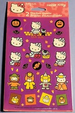 Sanrio Hello Kitty Halloween Multicolor Paper Sticker Sheets 2 Sheets 2004