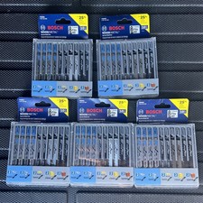 Bulk. 5 set of Bosch T5002 Wood Metal 10pc Jig Saw Blade Set T-Shank Fits All