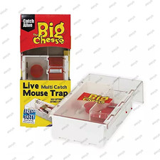Big Cheese Ready Baited Live Humane Multi Catch Mouse Trap Self Set stv 162