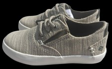 Sperry Bodie JR Tan Canvas Washable Top Sider Slip On Sneaker Shoe Toddler 7M