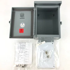 Wiegmann Type 3R Wall Mount Electrical Enclosure Raintight Rain Proof 8"x6"x4"