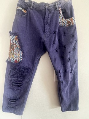 100% Cotton Size 34 Purple Dare Comfort Jeans By Giovanni Made In Indonesia