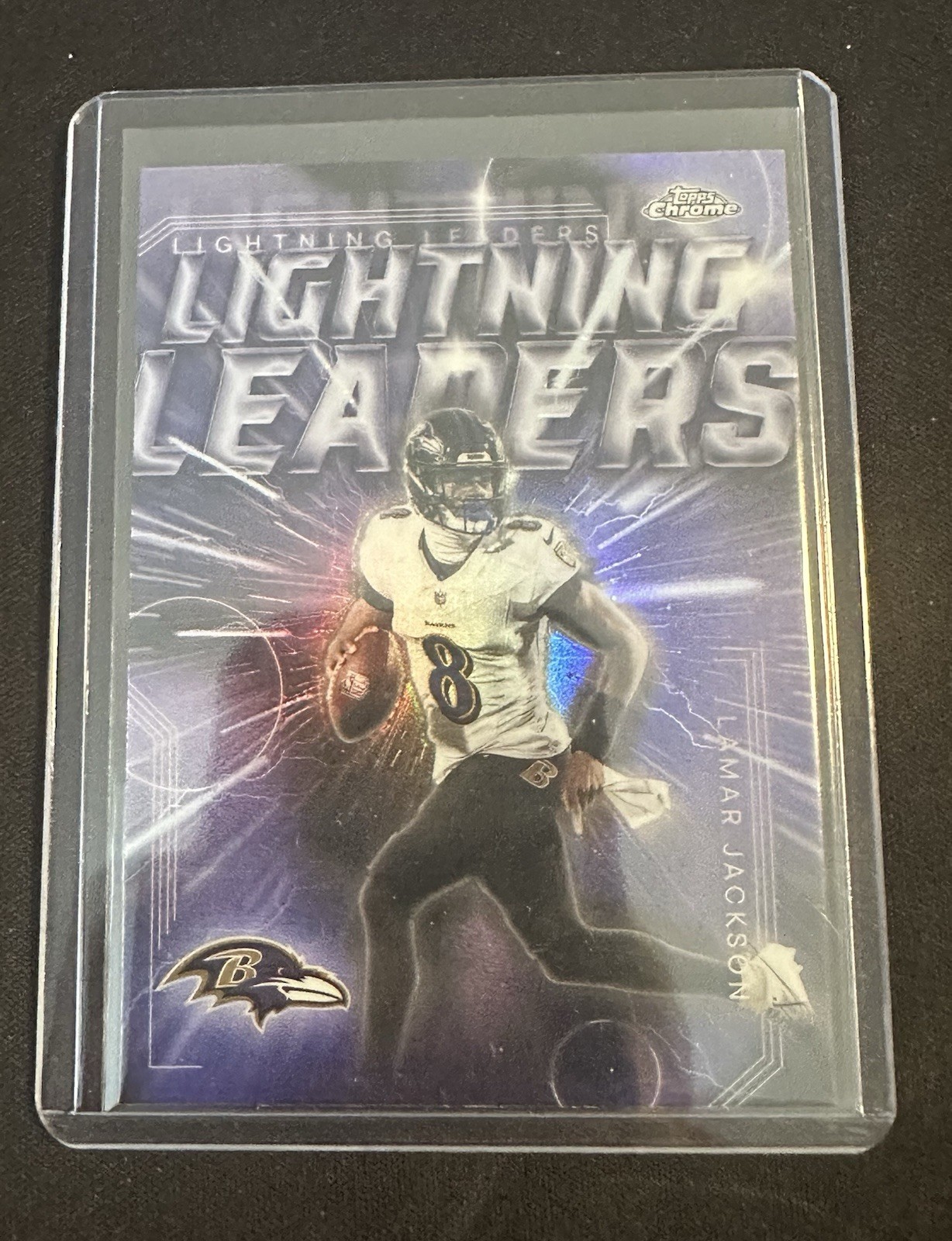 2025 Topps Chrome Lamar Jackson Lightning Leaders Case Hit SP! Baltimore Ravens