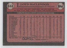 1989 Topps Blank Front Lloyd McClendon #644 fm0