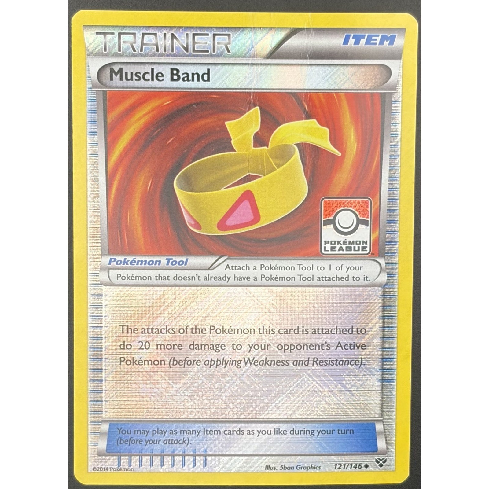 Muscle Band 121/146 XY (Pokemon League Promo) Reverse Holo (HP)