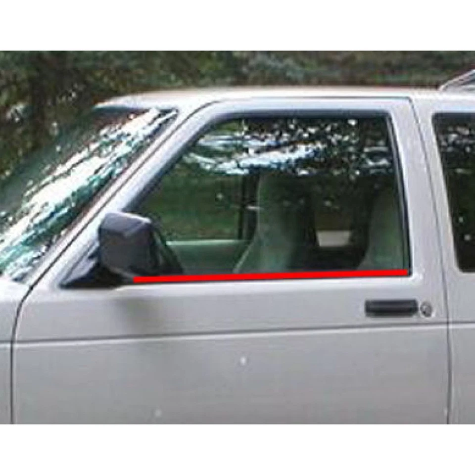 Kit de barrido de ventana de puerta exterior par de 2 piezas para camioneta Chevy GMC Jimmy S10 S15 Foto 2 de 3