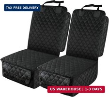 Waterproof Front Seat Car Cover 2 Pack, Full Protection Dog Car Seat Cover with