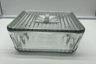 Vintage Anchor Hocking 1932 Design Ribbed 9x9 Refrigerator Baking Dish WITH Lid