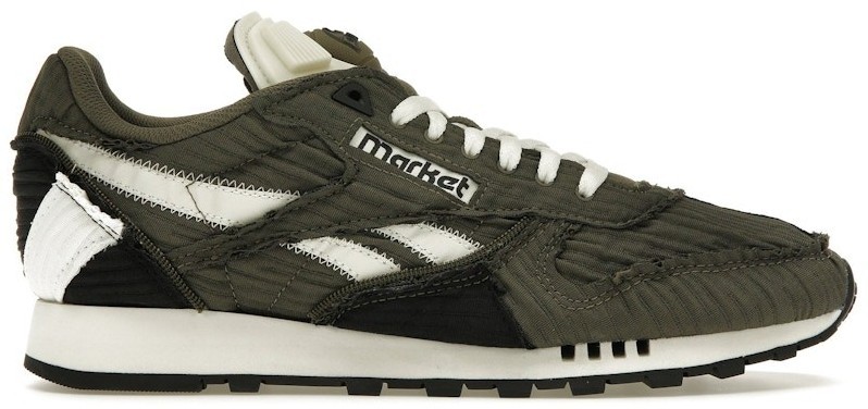 Market x Reebok Classic Leather Pump Army Green for Sale