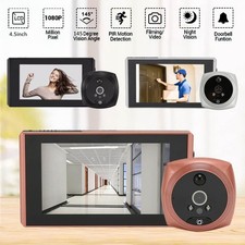 NEW Doorbell LCD Monitor Camera Video 4.5" Intercom PIR Door Phone