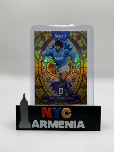 2026 Panini Select Serie A Stained Glass Diego Maradona Napoli!!!