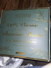 DECOLURE 100 Viscose Derived from Bamboo Sheets King Size 6pcs