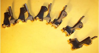 for SINGER 111W 153 211G PIPING WALKING FOOT SET 6 PAIRS TWO TOE SMOOTH BOTTOM