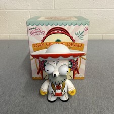 Kidrobot The Simpsons Homer Day Of The Dead Mariachi White Vinyl 6 Inch Figure