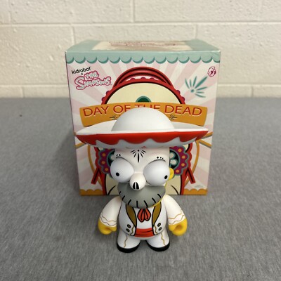 Kidrobot The Simpsons Homer Day Of The Dead Mariachi White Vinyl 6