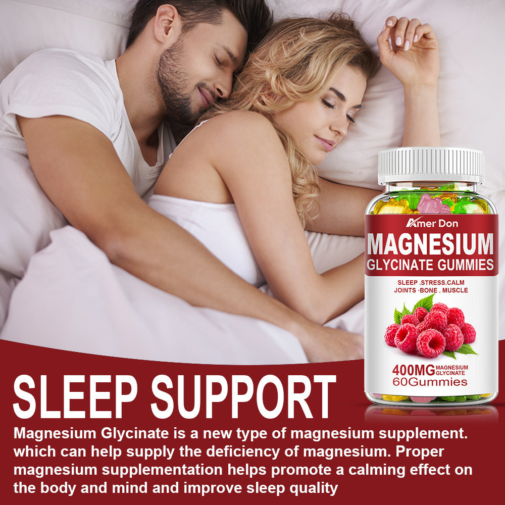 Magnesium Glycinate 400mg-Chelated,for Calm,Stress,Sleep,Leg Cramp,Heart