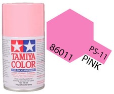 Tamiya 86011 PS-11 Pink Polycarbonate Spray Paint 100ml TAM86011 - US