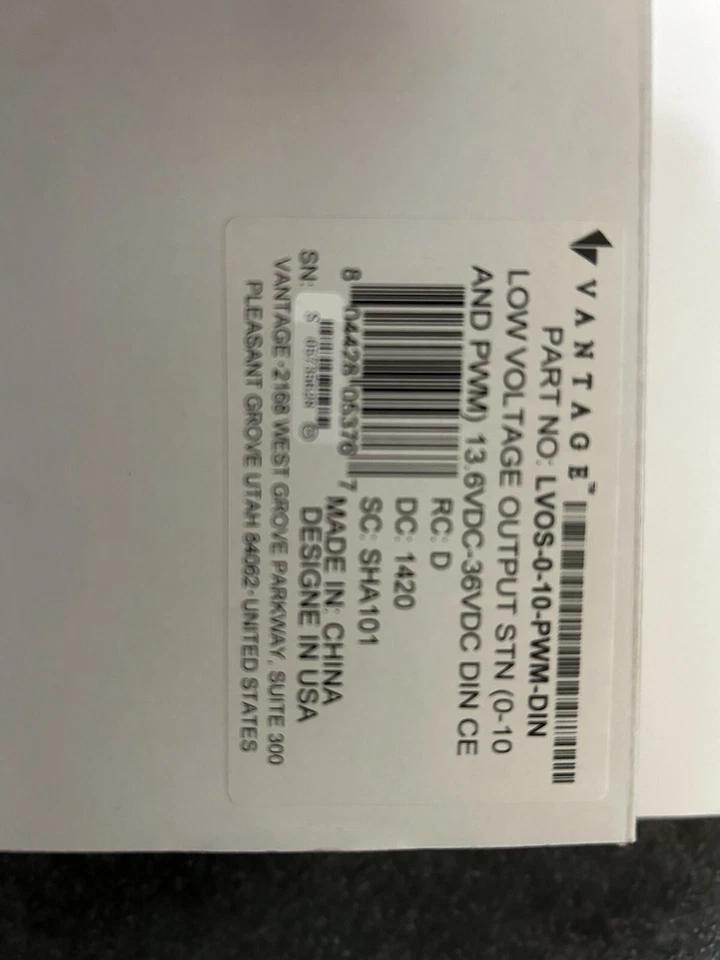 Vantage Lvos-0-10-pwm-din - Image 2 of 2