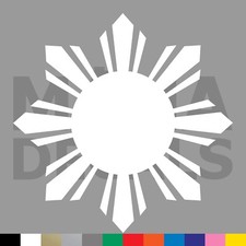 Philippines Sun Vinyl Die Cut Decal Sticker - Filipino Flag