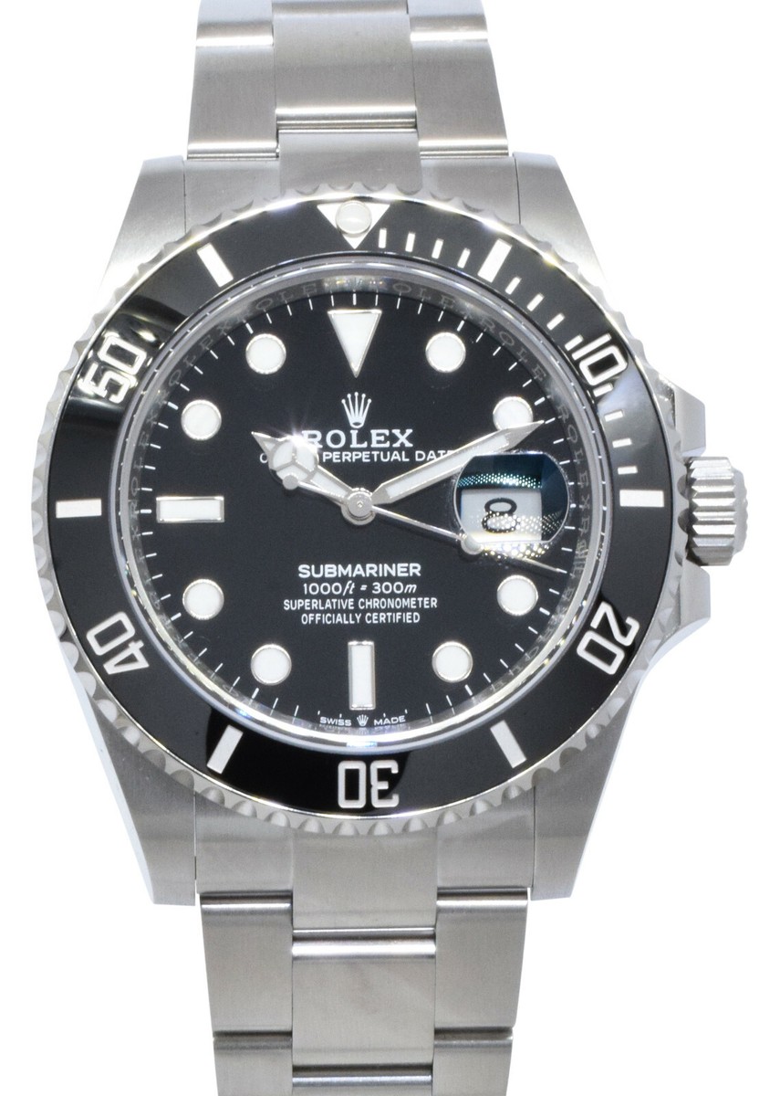 NEW Rolex Submariner Date 41mm Steel Ceramic Mens Watch Box/Papers