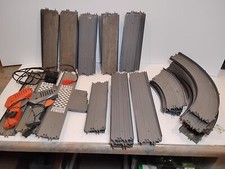 52 Piece IDEAL TCR SLOTLESS TRACK ELECTRIC HO SCALE LOT.  READ  bsmt
