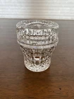 STUNNING VTG WATERFORD Crystal 2 PC Cigarette Holder W/Ashtray Lid SIGNED 4"H