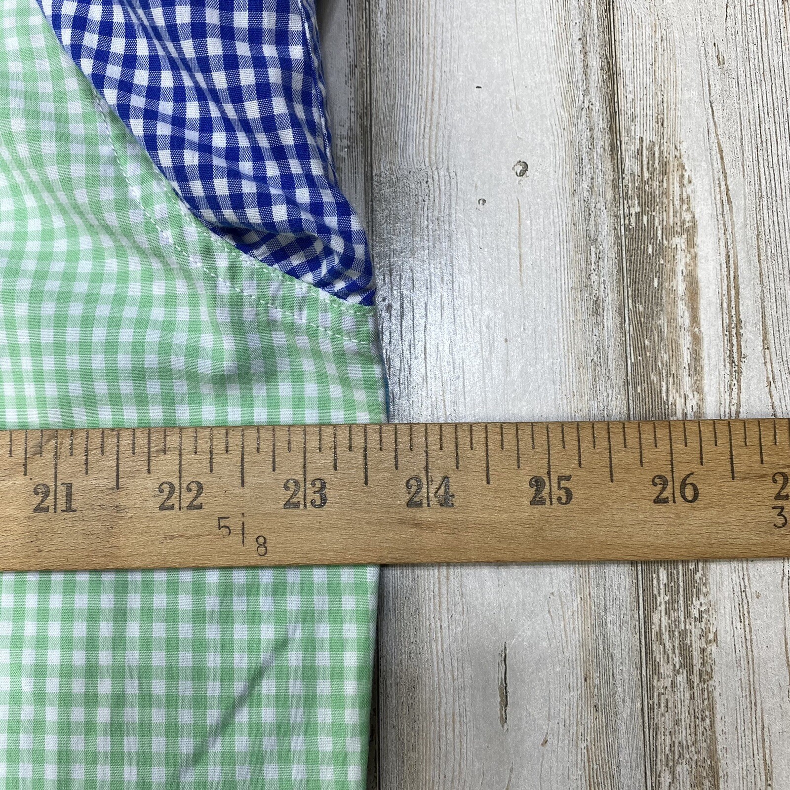 CHAPS Easy Care Button down Lightweight Check Mul… - image 9