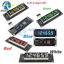 Digital 0.36" inch 7-Segment 6-Digit LED Display TM1637 Tube Module 5 Colors