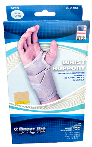 Linkshand Handgelenkstütze - Große Größe 3 1/2 - 4" - Sporthilfe Beige SA1374 - Bild 1 von 4