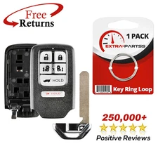 Remote Shell Case Pad Smart Fob For Honda 6b SUV (KR5V1X)
