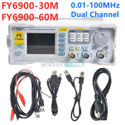 DDS Signal Function Frequency Sine Wave Generator 0.01-100MHz FY6900 30/50M/60M