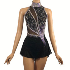 Ice Skating Costumes Dress Girls Kids Figure Skate Dance Skirts for Competition