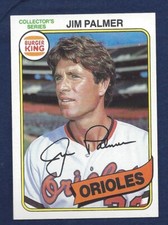 SHARP 1980 BURGER KING BY TOPPS PITCH HIT RUN #7 JIM PALMER HOF  .99SHIP X636