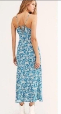chinese dress ladies Free People Women's Bluebell Maxi, Cherry Combo, L at Amazon Women's  Clothing store main image 0