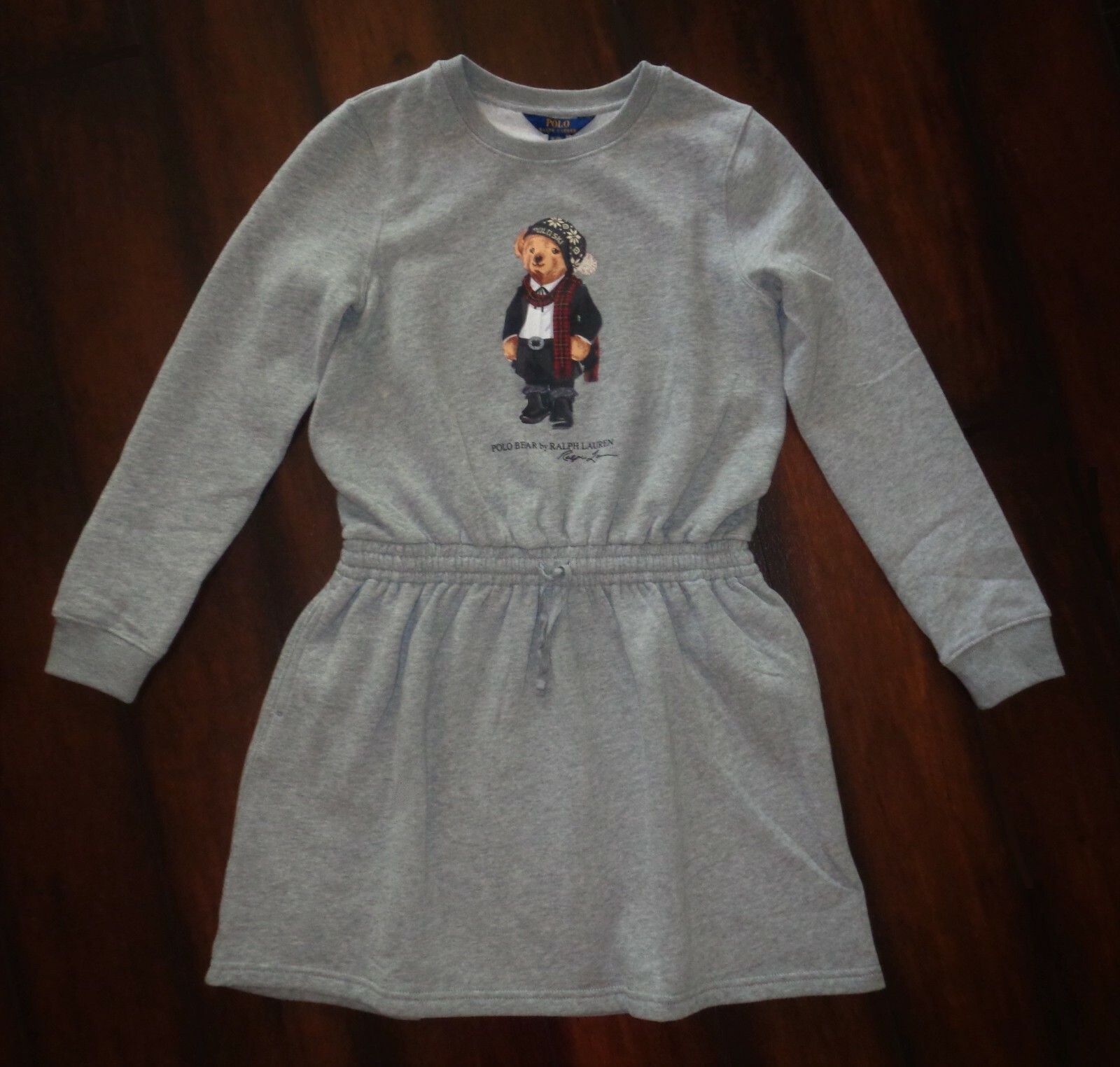 POLO RALPH LAUREN Big Girls Grey Bear 