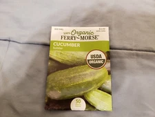 FERRY-MORSE brand Seed Packet, Non-GMO 100% Organic Cucumber Sumter 800 mg