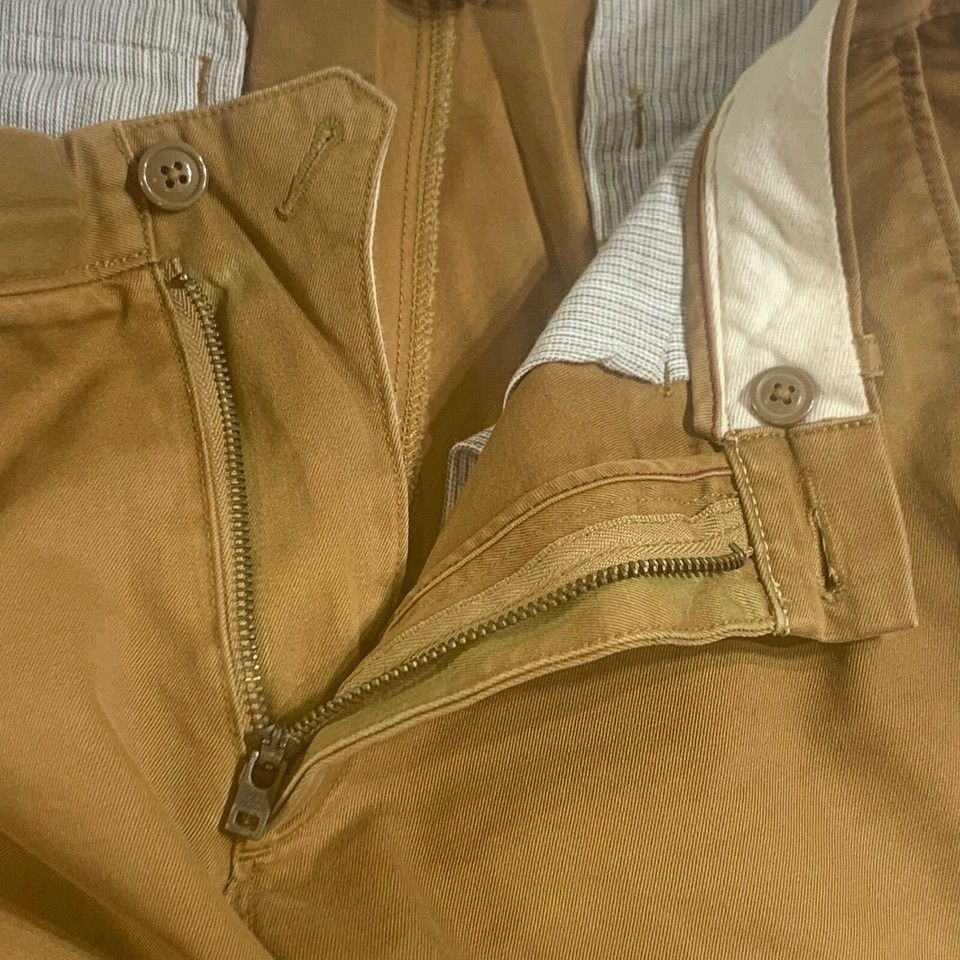 J.Crew Mens Khaki Pants Size 31x34 Broken In 484 Cotton Brown Chino eBay