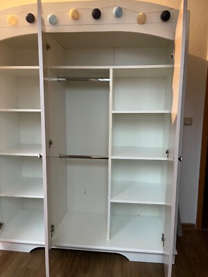 schöner Kleiderschrank gebraucht weiß und beige zu verkaufen eBay
