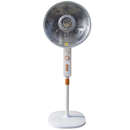 Stufa Elettrica A Carbonio 900W - Basso Consumo, Oscillante, Con Maniglia E Sicurezza, Grigio/Bianco