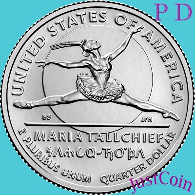 2023 P&D MARIA TALLCHIEF AMERICAN WOMAN UNCIRCULATED TWO QUARTERS SET