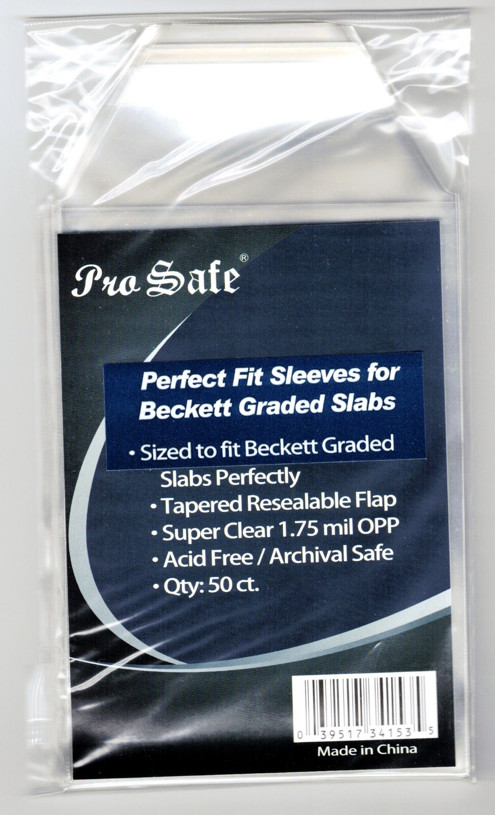 200 Card Sleeves Perfect Fit BECKETT Graded Card Sleeves eBay