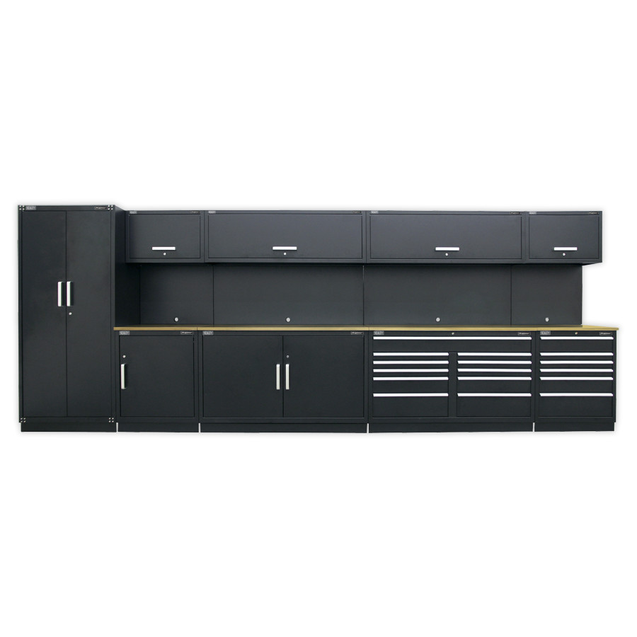 Sealey APMSOAK Premier 5.6m Storage System - Oak Worktop