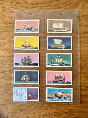 Brooke Bond Tea Cards 1970 The Saga of ships - full set of 50 cards.