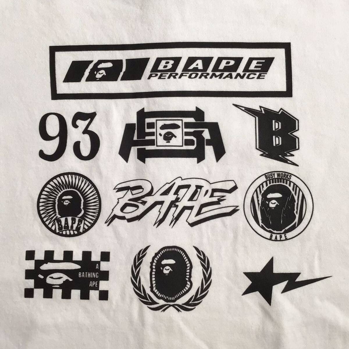 BAPE Motor sport full zip hoodie white A Bathing Ape Size XL | eBay