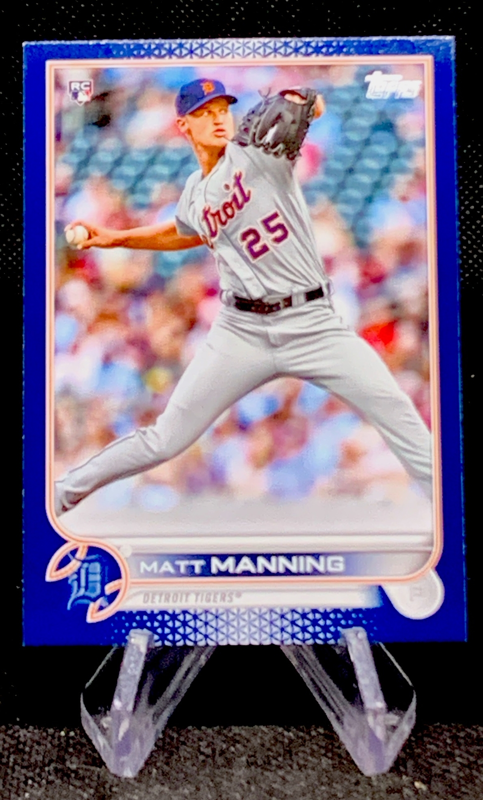 2022 Topps Royal Blue Matt Manning #31 RC Detroit Tigers