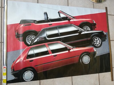 Affiche D'Art Peugeot 205 GTi 1.9 - Pop Art, Tailles A4, A3 Ou A2 (Chris Long)