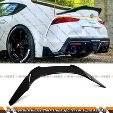 Gloss Black Jdm Highkick Trunk Spoiler Wing For 2020-26 Toyota Gr Supra A90 A91