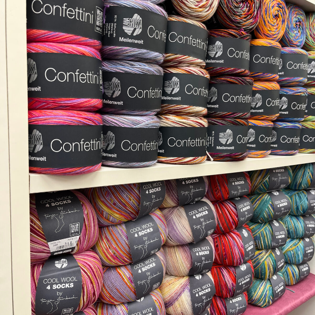 Große Auswahl an Sockengarnen